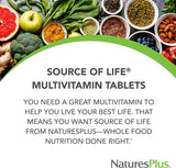 NaturesPlus Source of Life - 180 tabletas, paquete de 3, suplemento...