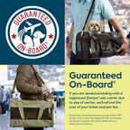 Sherpa Delta Airlines Transportador de Mascotas para Viajes, Aprobado por Aerolíneas y con Garantía a Bordo - Negro, Mediano