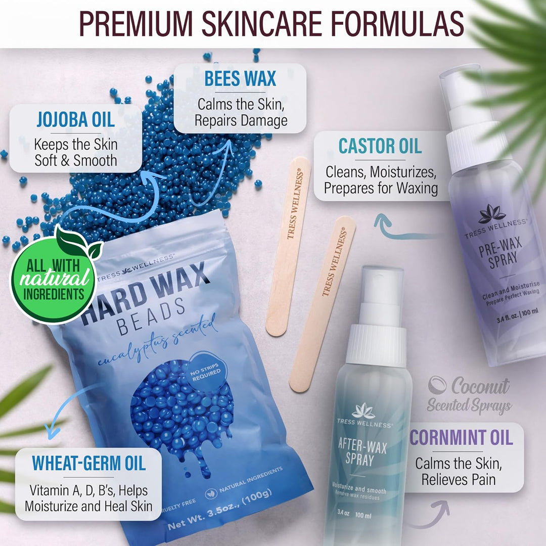 Kit de depilación Tress Wellness para piel sensible \u2013 Seguro p...