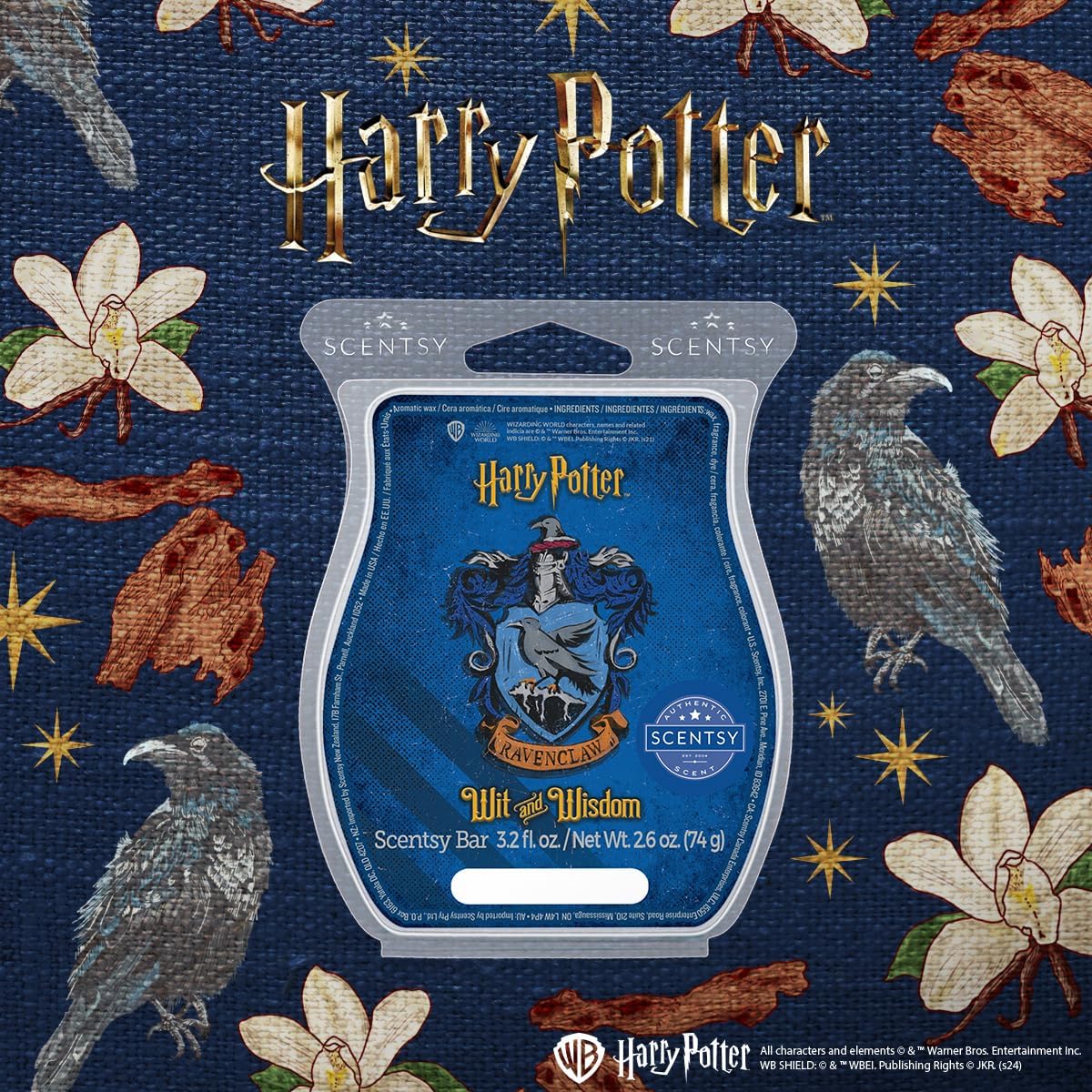 Scentsy Wax Melts, Harry Potter™ Houses, juego de 4 barras, cubos de cera