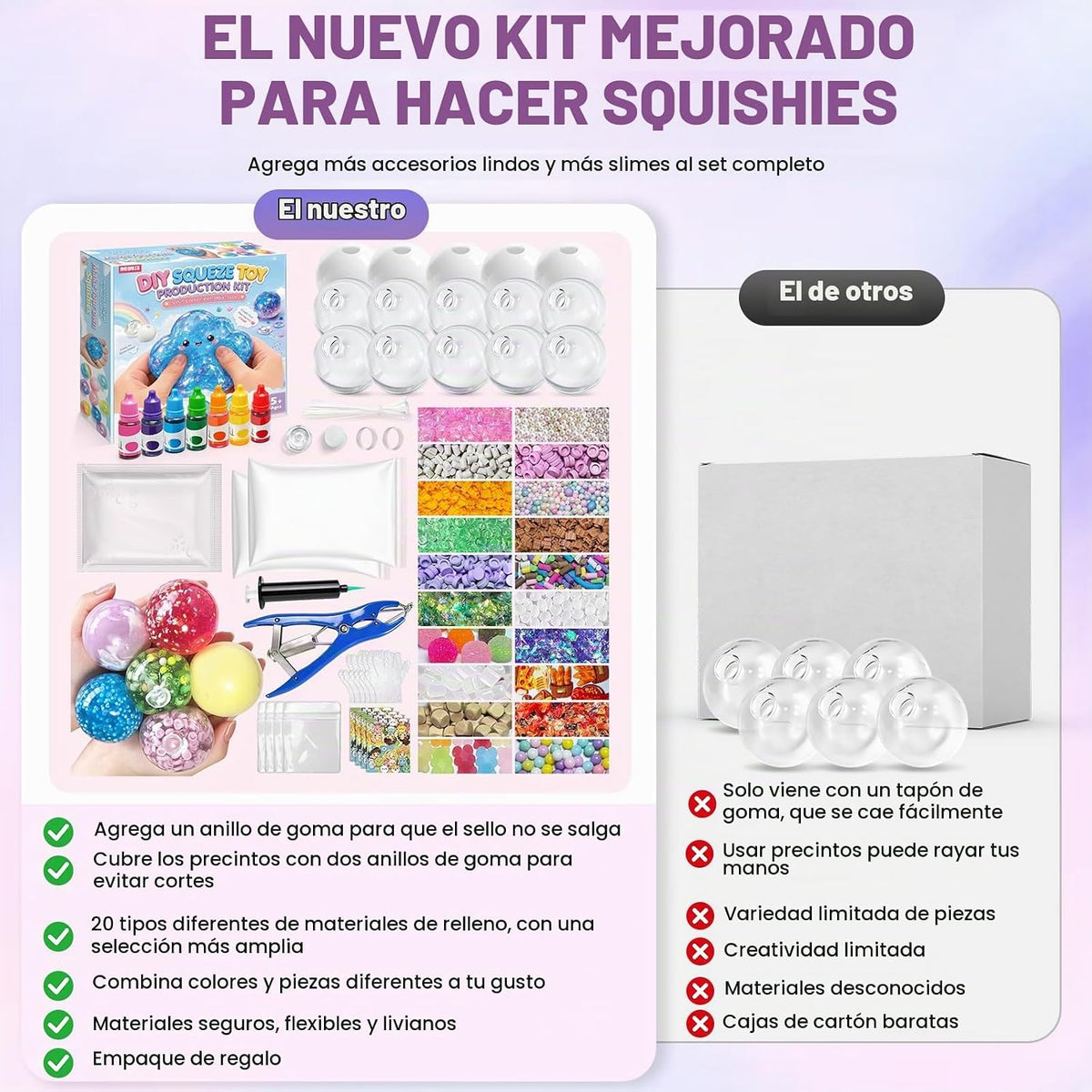 NODUJX Kit de fabricación de bolas antiestrés para hacer bricolaje, crea