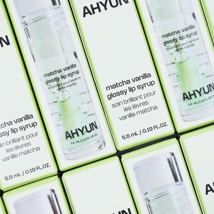 AHYUN Matcha Vanilla Glossy Lip Syrup - Tratamiento labial hidratan...