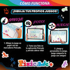Abacus Brands Pixicade+ - Dibuja tu propio creador de videojuegos, regalo para niños a partir de 6 años