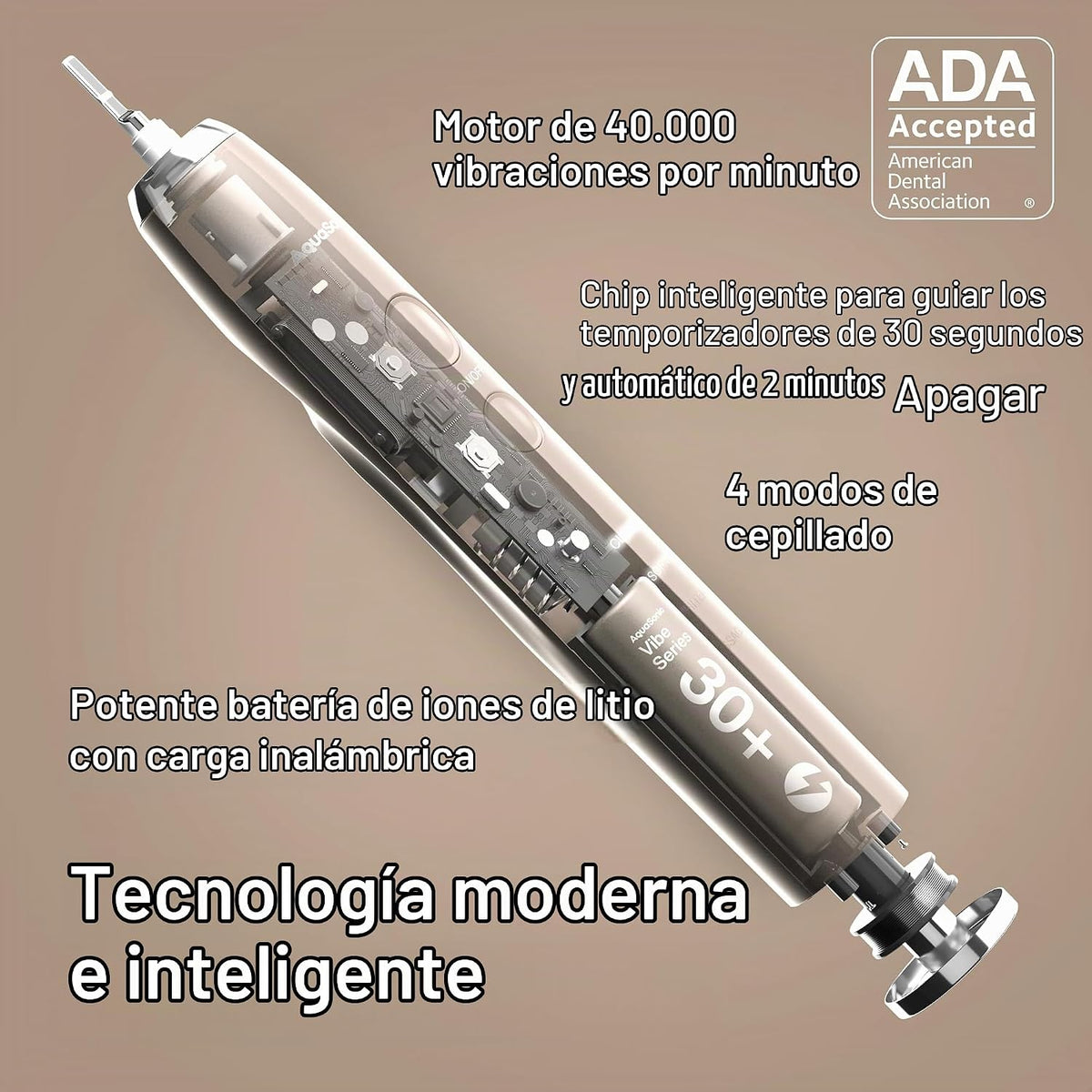 Aquasonic Vibe Luxe Special Edition Ultra-Whitening Cepillo de dientes
