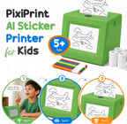 PixiPrint AI - Impresora de calcomanías para niños, juego de dibujo y