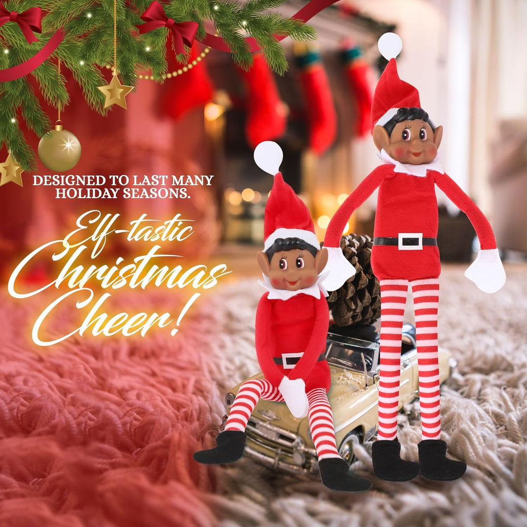 Peluche de elfo navideño que se comporta mal muñeca larga