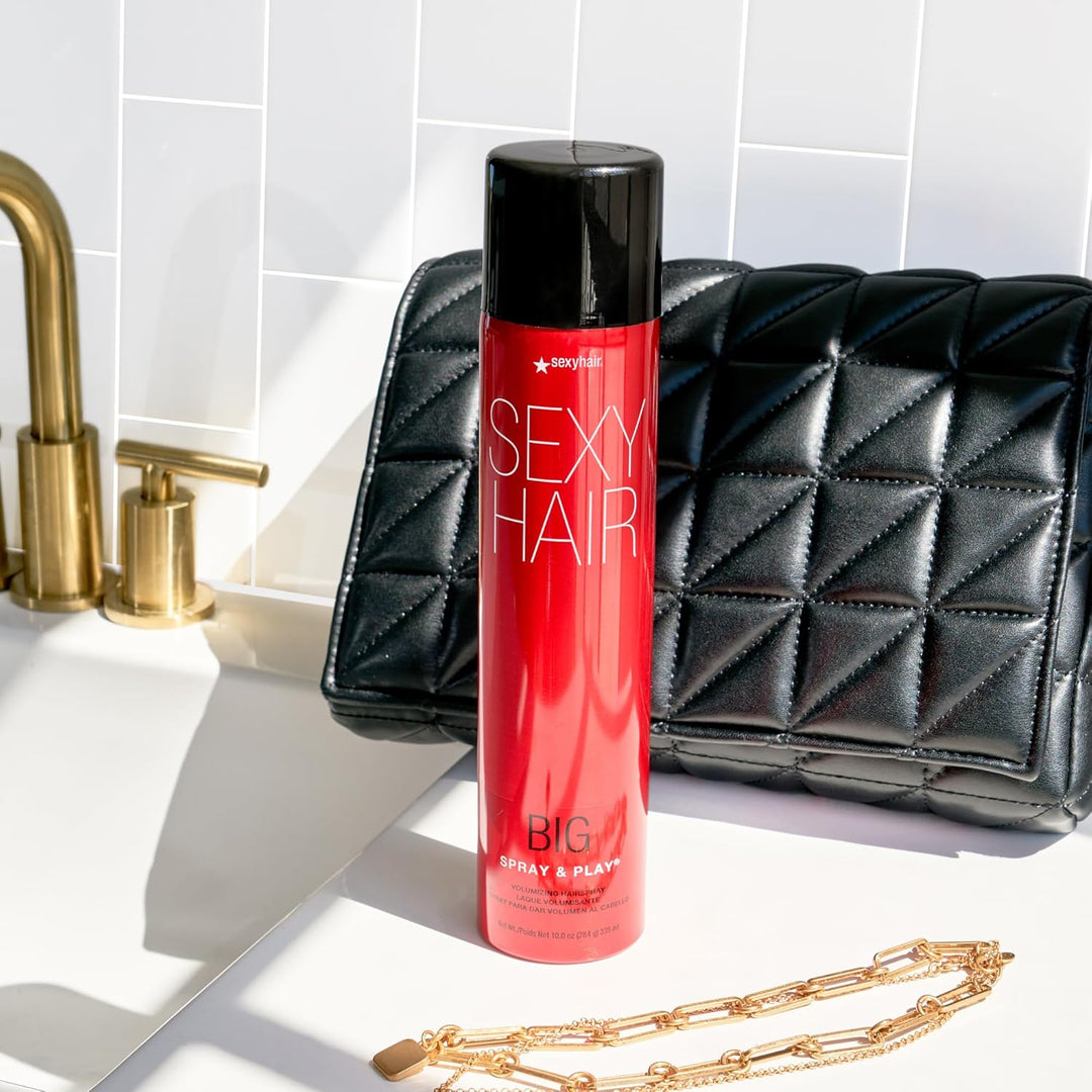 SexyHair Big Spray &amp; Play - Laca voluminizadora para el cabello...
