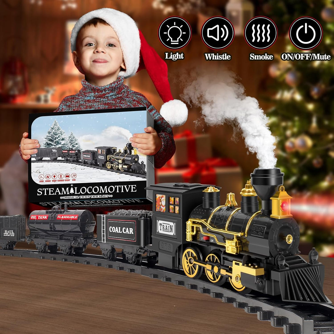 Gloween Tren para árbol de Navidad Juegos de tren de