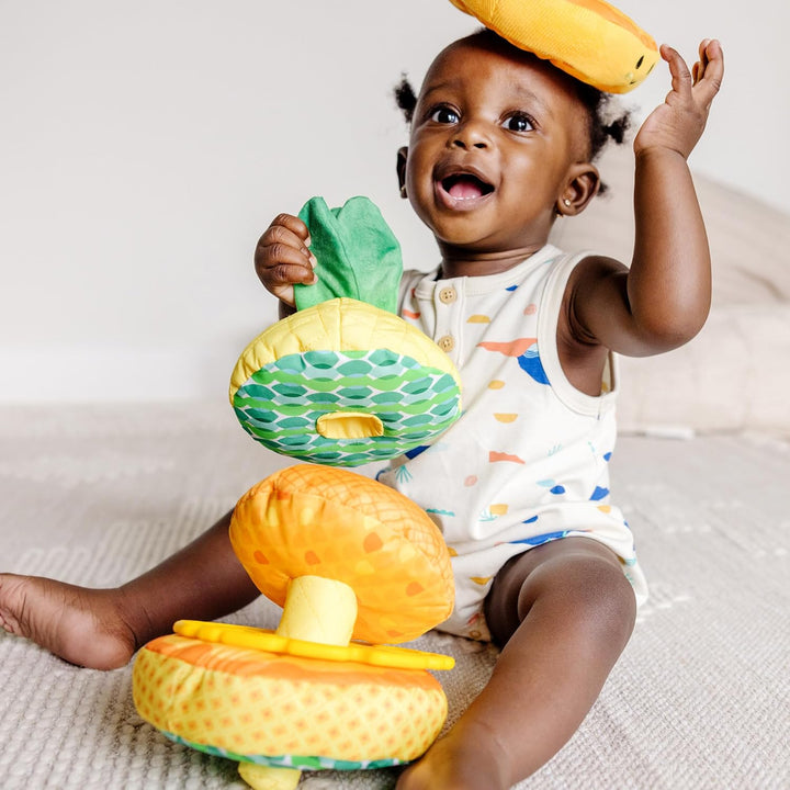 Melissa Doug Multi-Sensory Piña Soft Stacker Juguete