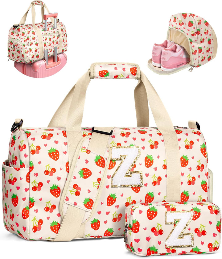 Elilier Regalos para niñas, bolsa de lona inicial para niños, linda...