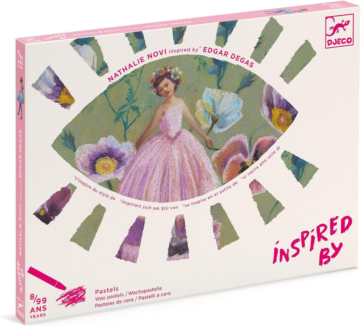 DJECO, El juego de pastel de aceite de bailarina, altamente pigmentado