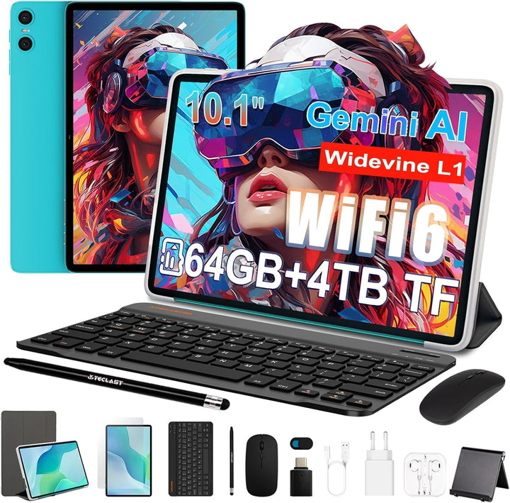 TECLAST Tablet Android 2026 de 10 pulgadas, P33Case Android 15 Tabl...