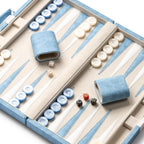 Juegos de backgammon de 15 pulgadas para adultos, tablero clásico de backgammon con dados de damas únicos, exterior de piel sintética e interior de terciopelo, juego de viaje portátil de
