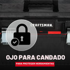 CRAFTSMAN Caja de herramientas PRO, con cerradura, 23 pulgadas (CMST23001)