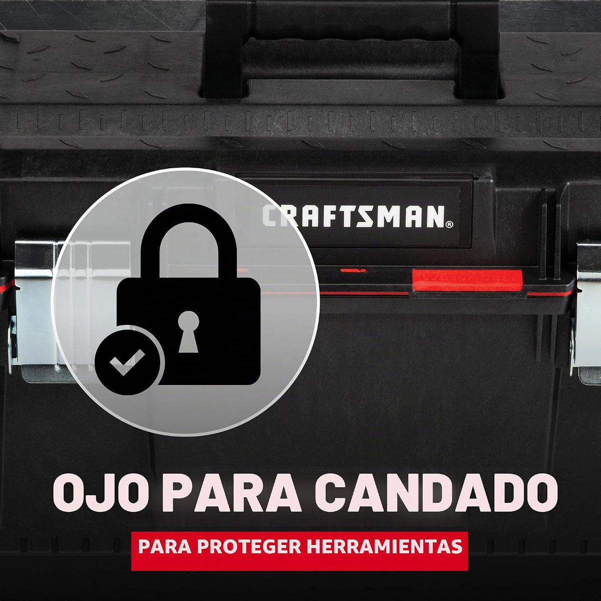 CRAFTSMAN Caja de herramientas PRO, con cerradura, 23 pulgadas (CMST23001)