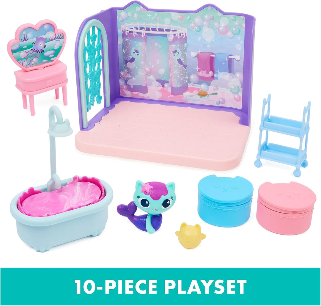 Casa de muñecas de Gabby, Baño para acicalarte y mimarte con figura...