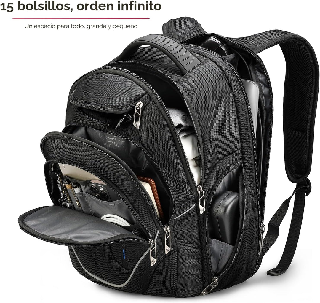 Swissdigital Design TSA - Mochila para laptop de negocios para homb...