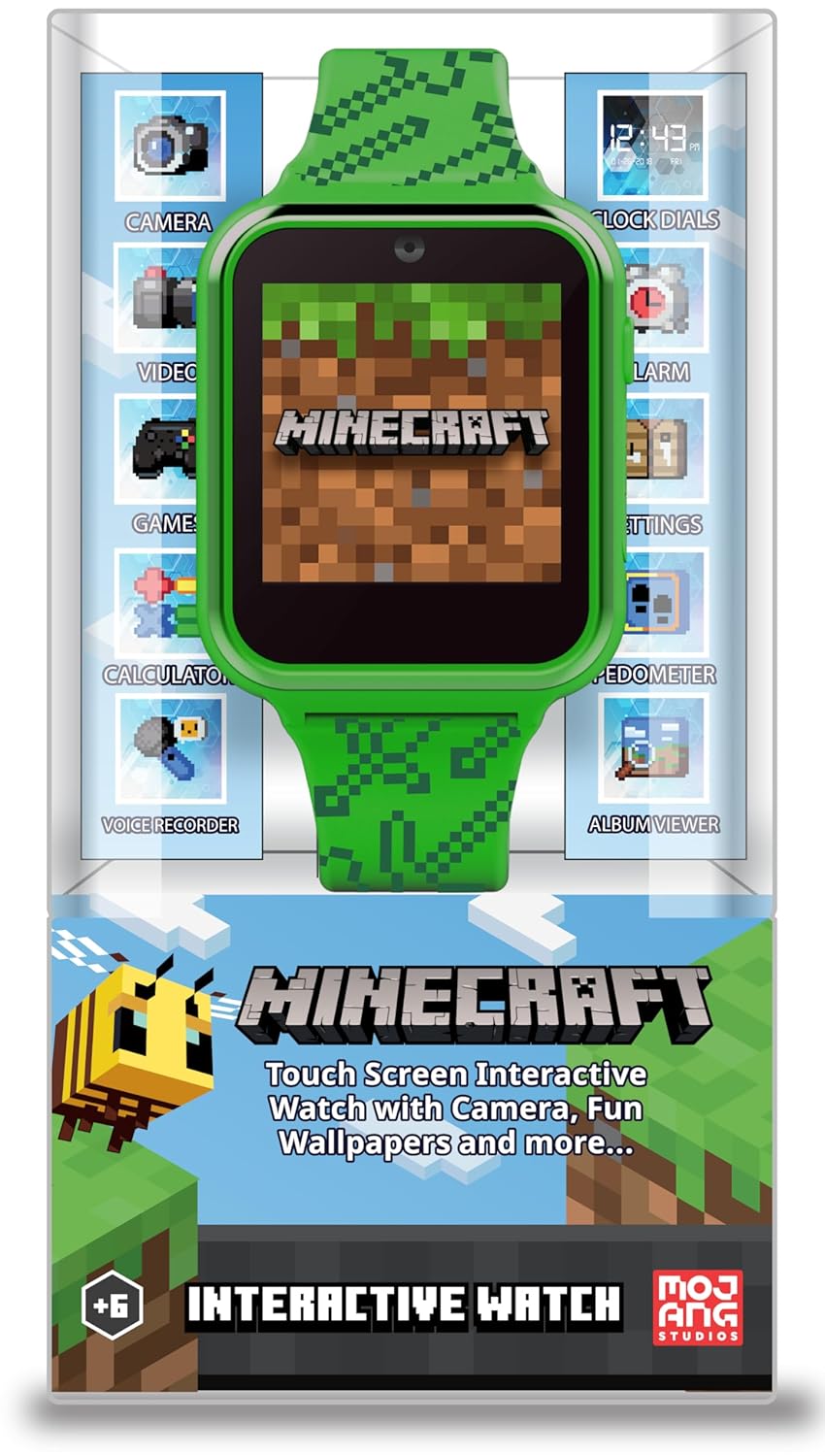 Reloj inteligente Minecraft para niños Reloj interactivo