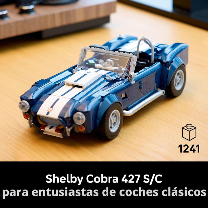LEGO Icons Shelby Cobra 427 S\/C - Juego de construcción de automóv...