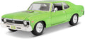 Maisto 1:24 Escala 1970 Chevrolet Nova SS Vehículo fundido a presión (los colores pueden variar), verde