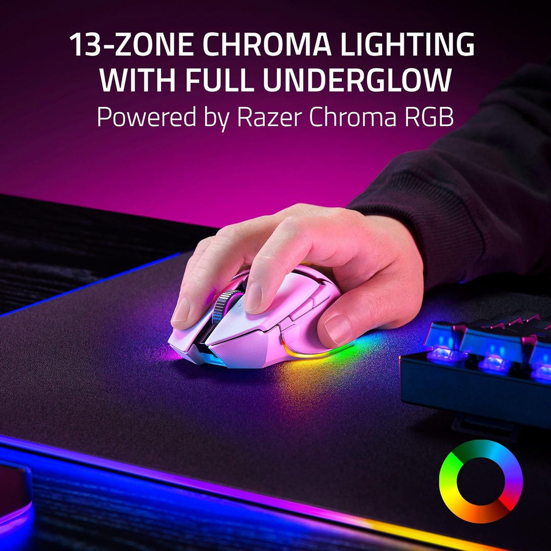 Razer Basilisk V3 Pro 35K Mouse inalámbrico para gaming: rueda incl...