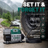 VEBU Compresor de aire RV Inflador de neumáticos de 12 V, 150 PSI c...