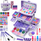 Juegos de maquillaje para niñas - Kit de maquillaje lavable real para niñas