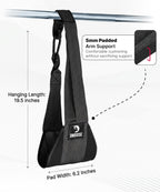 DMoose Fitness Correas colgantes para abdominales para barra de dominadas y entrenamiento de fuerza central, correas de ejercicio acolchadas suaves para swing de abdominales y elevaciones de piernas