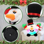 Hopearl Juguete interactivo de Navidad que canta, baila, muñeco de nieve, muñeco de nieve, juguete de peluche animado, regalo para niños pequeños, niños y niñas, 11 pulgadas