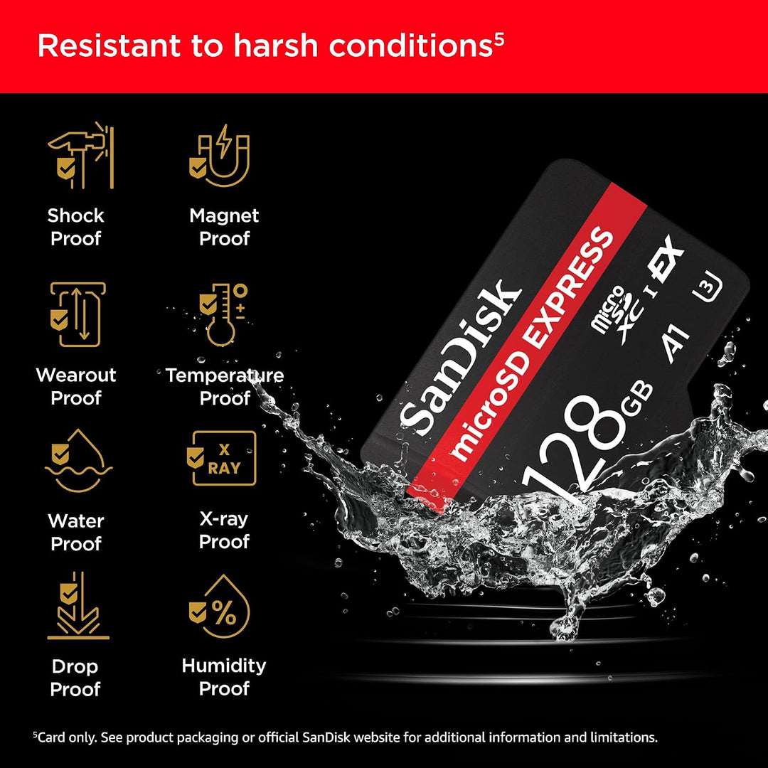 SanDisk Tarjeta microSD Express de 128 GB - Funciona con Nintendo S...