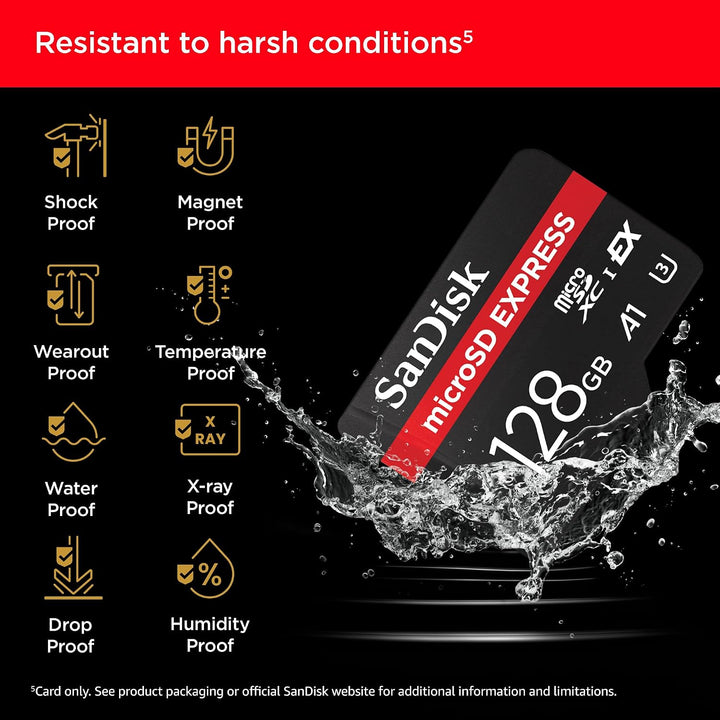 SanDisk Tarjeta microSD Express de 128 GB - Funciona con Nintendo S...