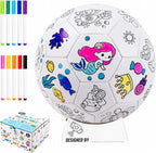 Colorea tu propia pelota de fútbol, juguetes de sirena, regalos de