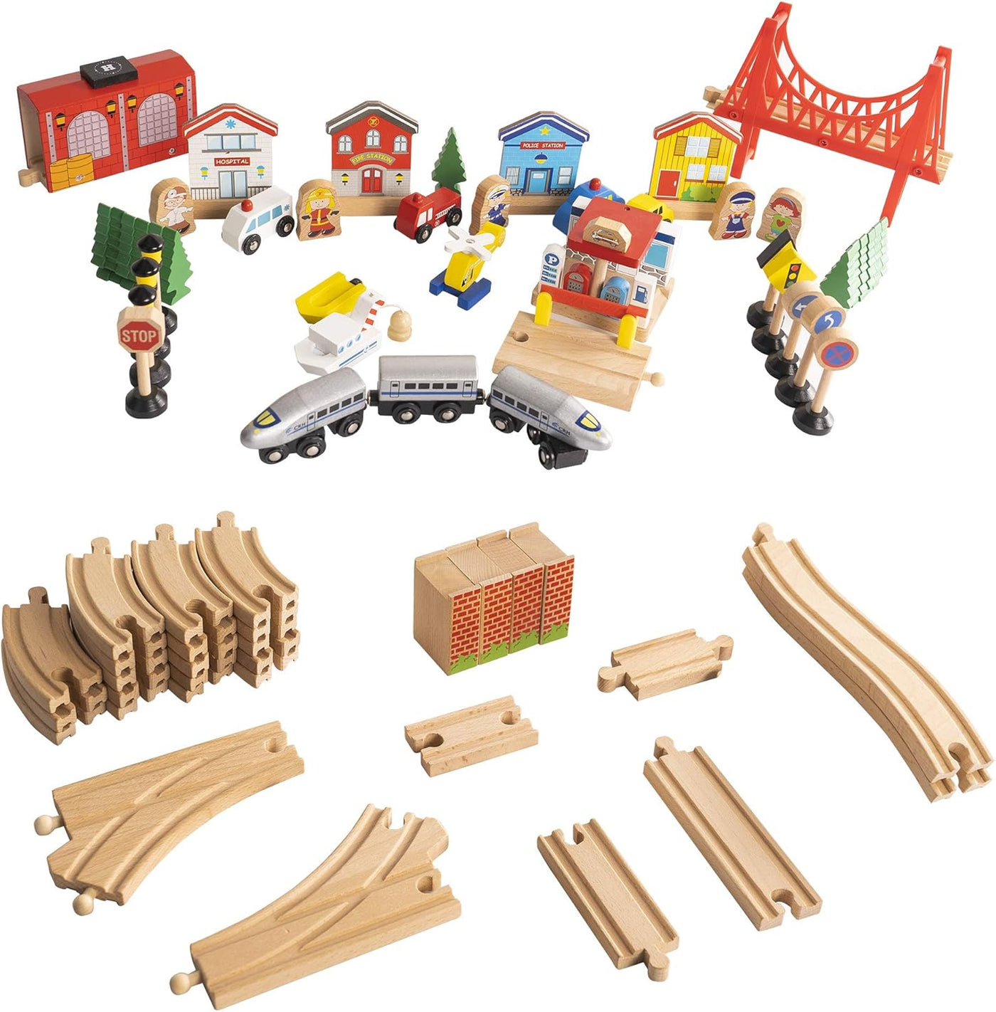 FUNPENY Juego de mesa de trenes de juguete juegos de pista