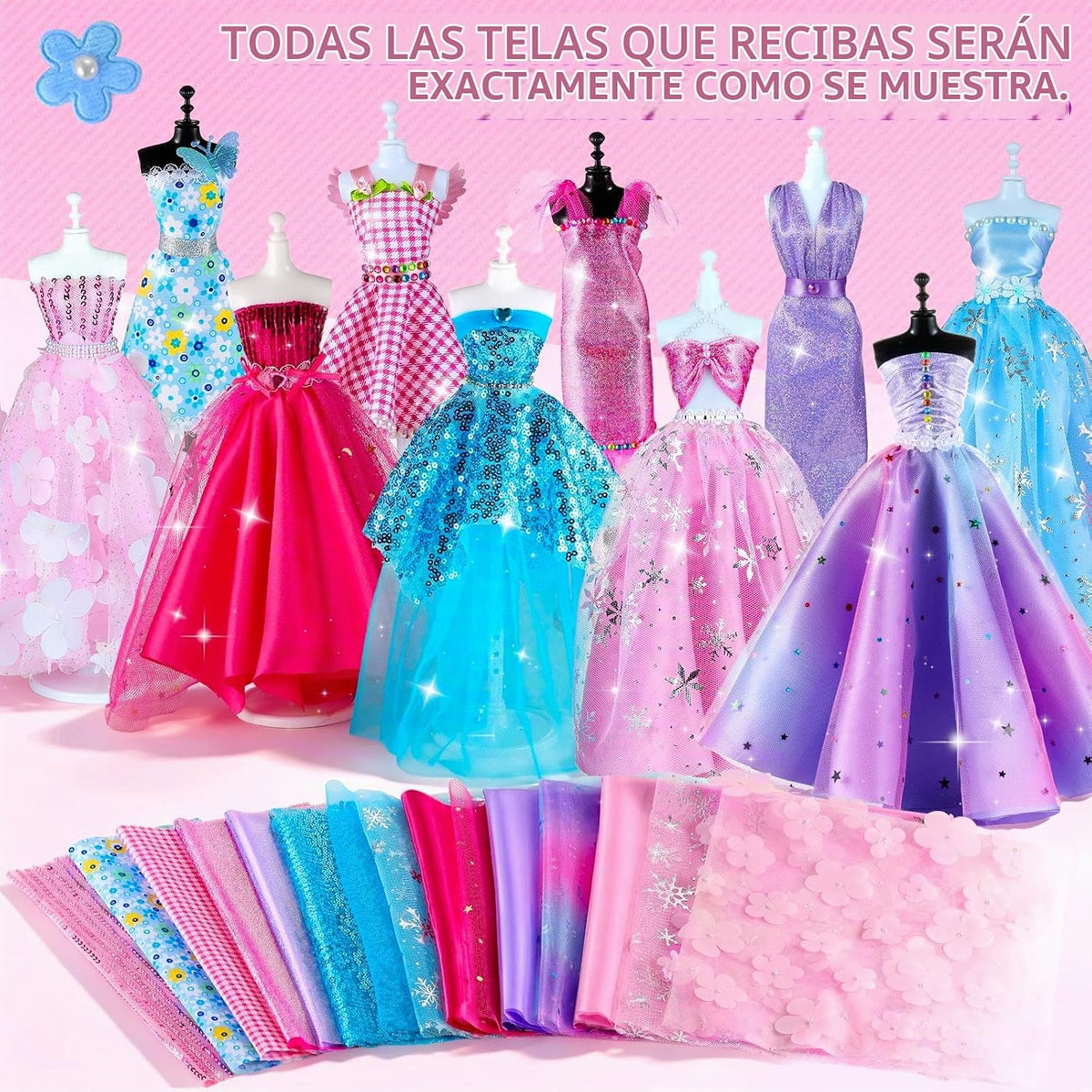 Más de 1200 kits de diseño de moda para niñas con 8 maniquíes y tutorial