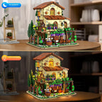 INSOON Winery Chateau - Juego de construcción de casa con luces para