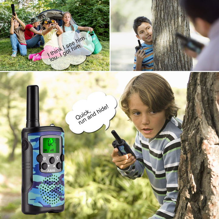 Aikmi - Walkie Talkies para niños, de 22 canales de radio, 2 vías y...