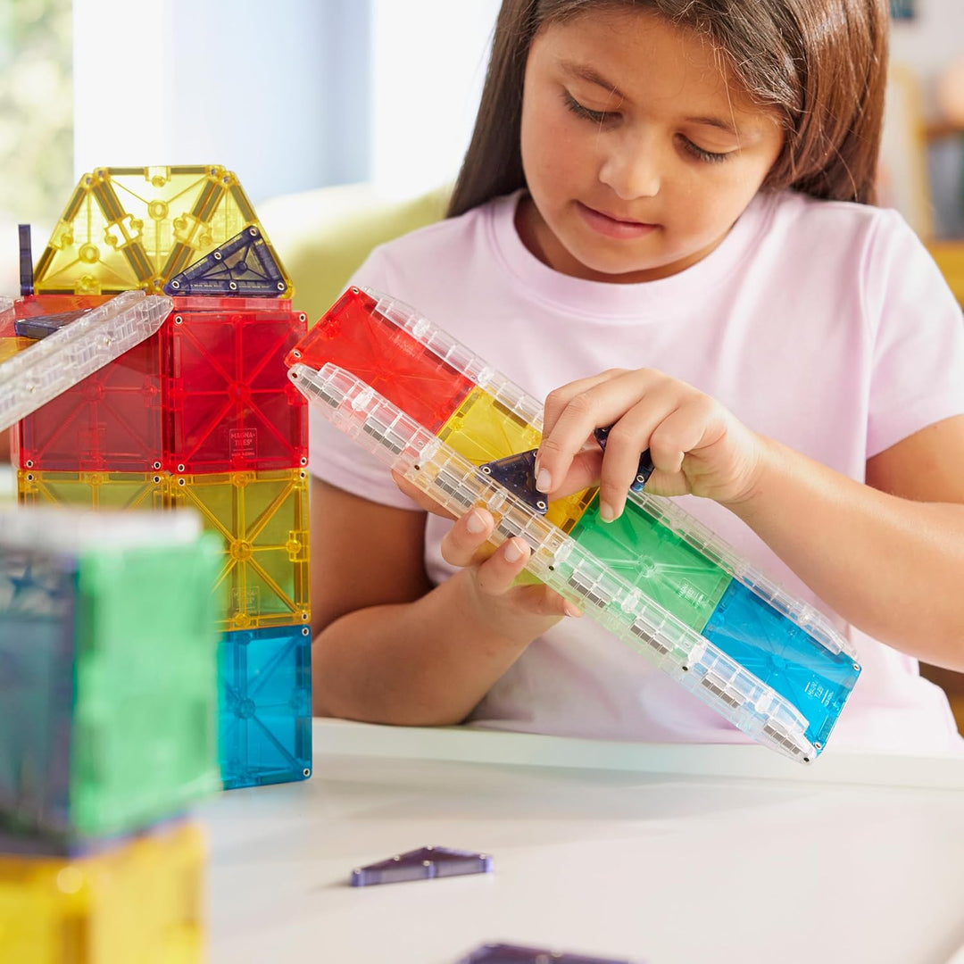 Magna-Tiles Rail Racers Rail Pack - Juego de construcción
