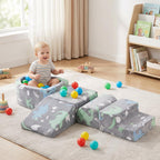 Tiita Kids - Bloques de escalada de 5 piezas con pozo de bolas pequeño