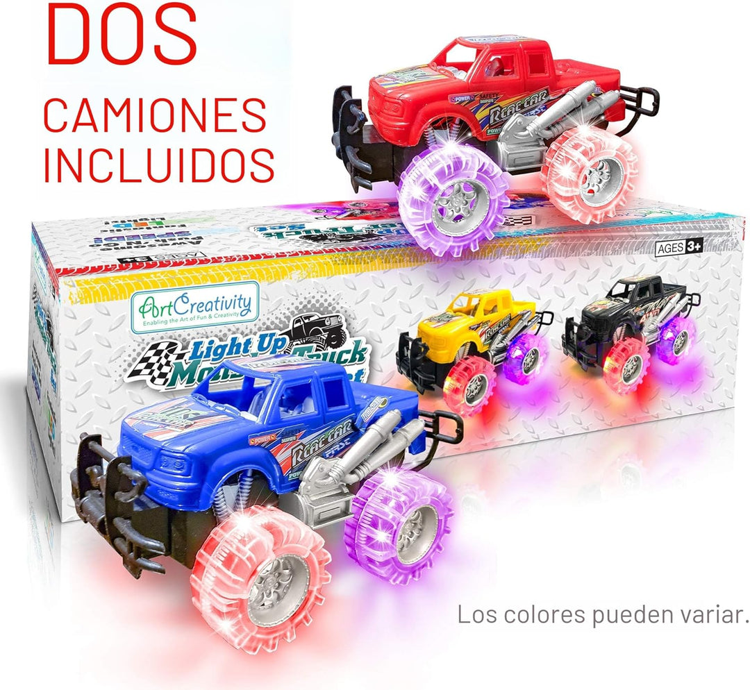 Luz Up Monster Truck Set para niños y niñas por
