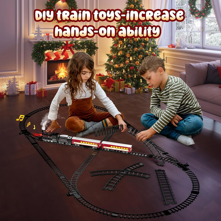 Juego de Tren Hot Bee - Juguetes de Tren de Metal con Pistas de Luj...