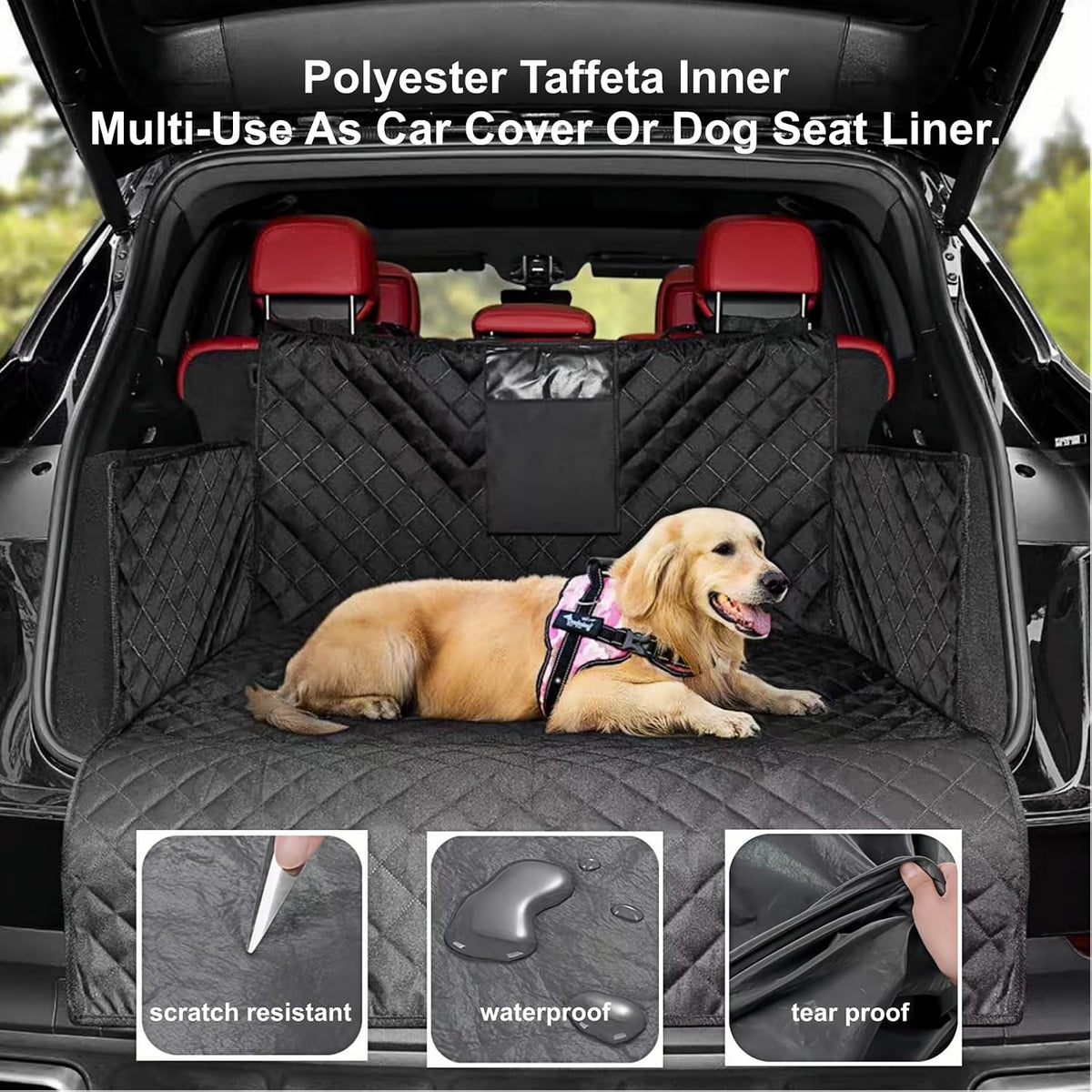 Funda acolchada para la mitad del coche, protector contra el sol y el sol