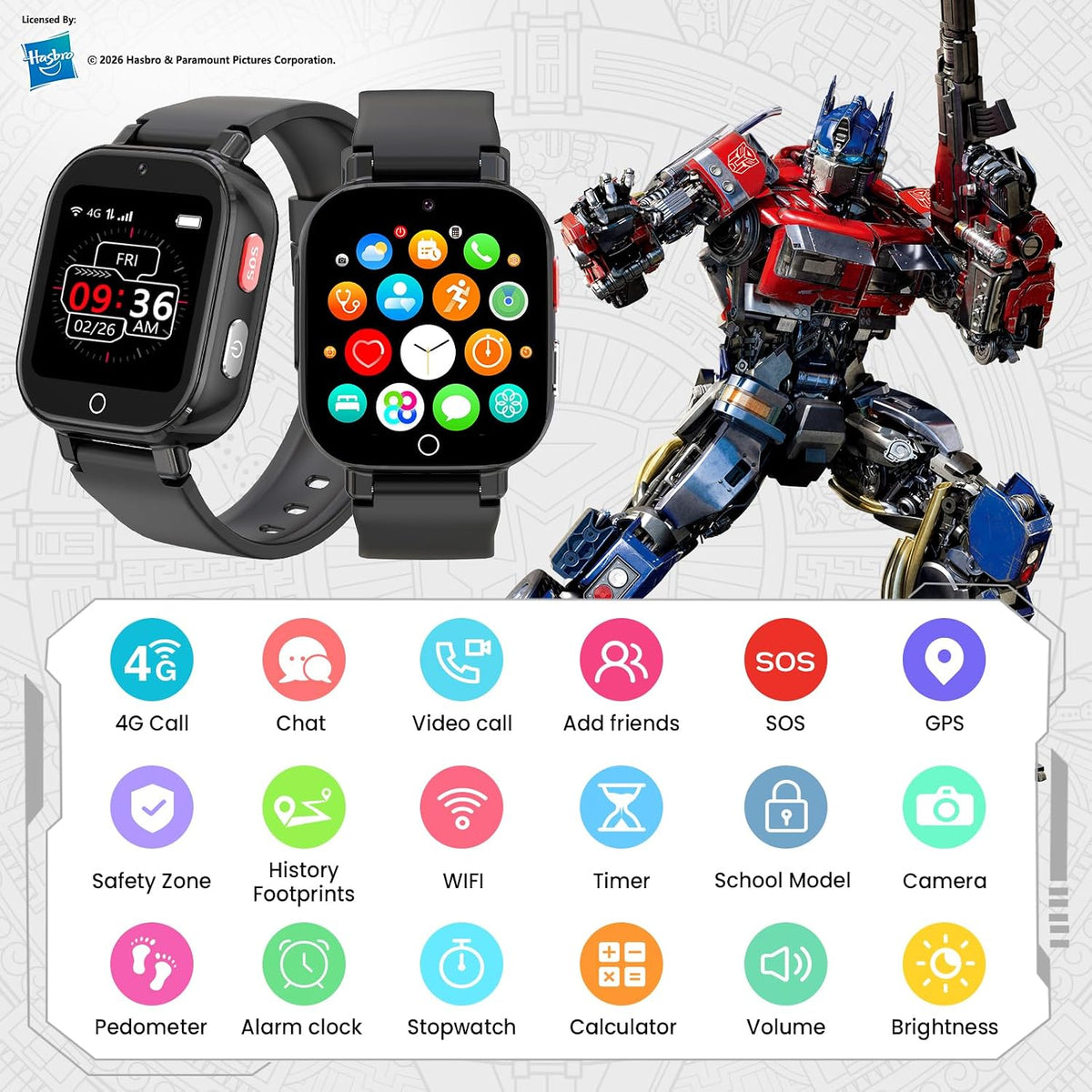 Reloj de teléfono para niños 4G con tarjeta SIM, reloj inteligente para