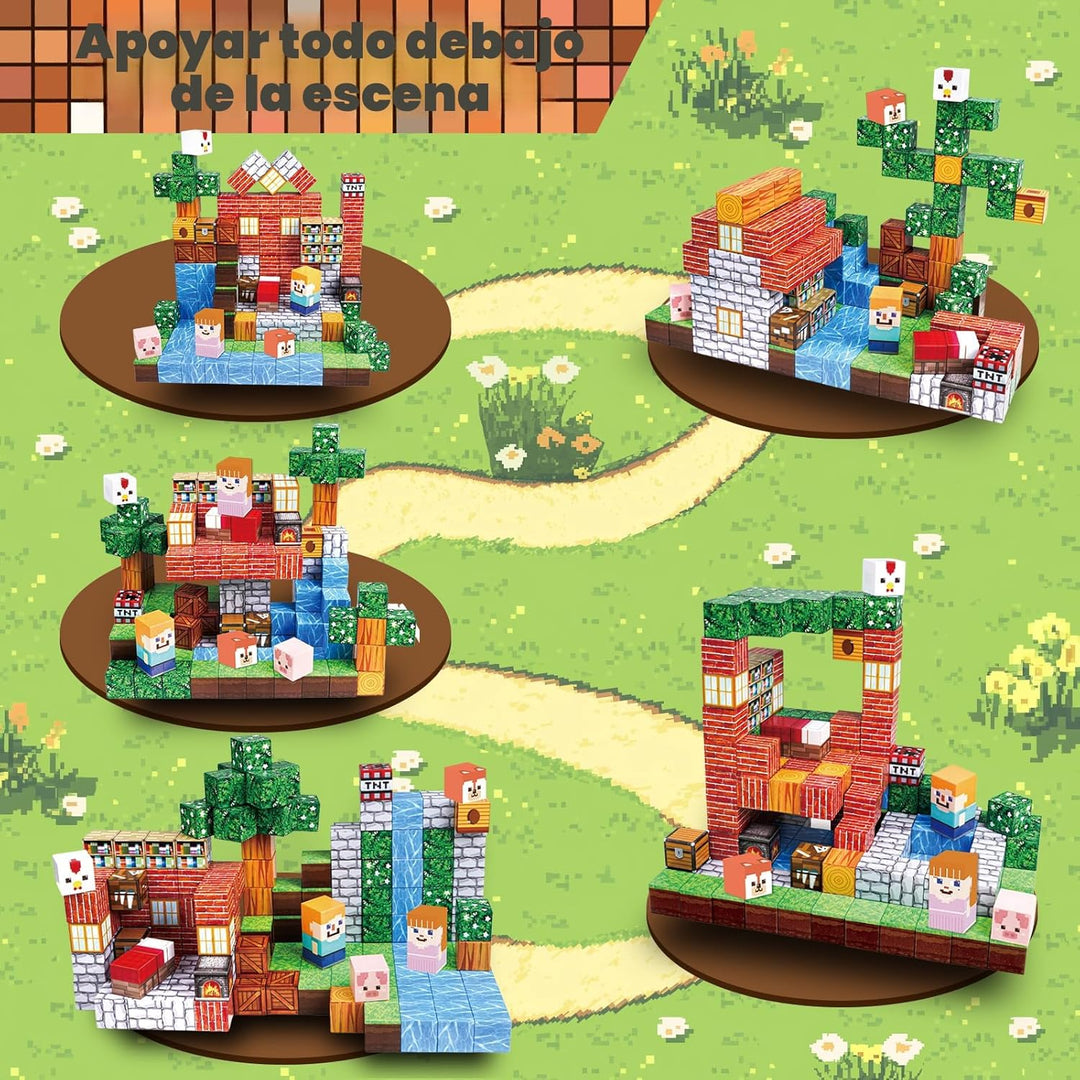 Goody King Bloques Magnéticos|Juego de 150 Bloques de Construcción...