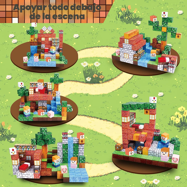 Goody King Bloques Magnéticos|Juego de 150 Bloques de Construcción...