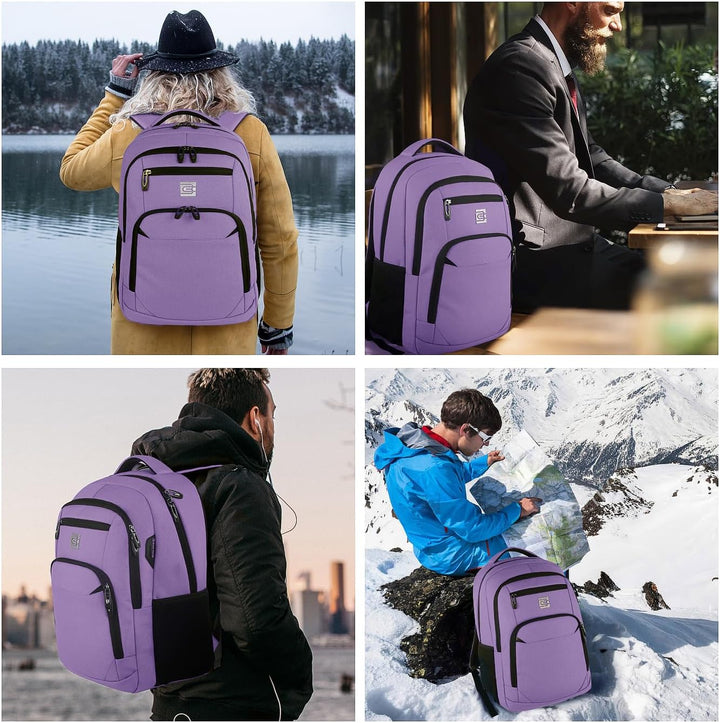 Volher Mochila para laptop, viaje de negocios, antirrobo, delgada y...