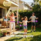 Infinity Hoop,2 en 1 Adjustable Fitness Hoop para Women Beginners