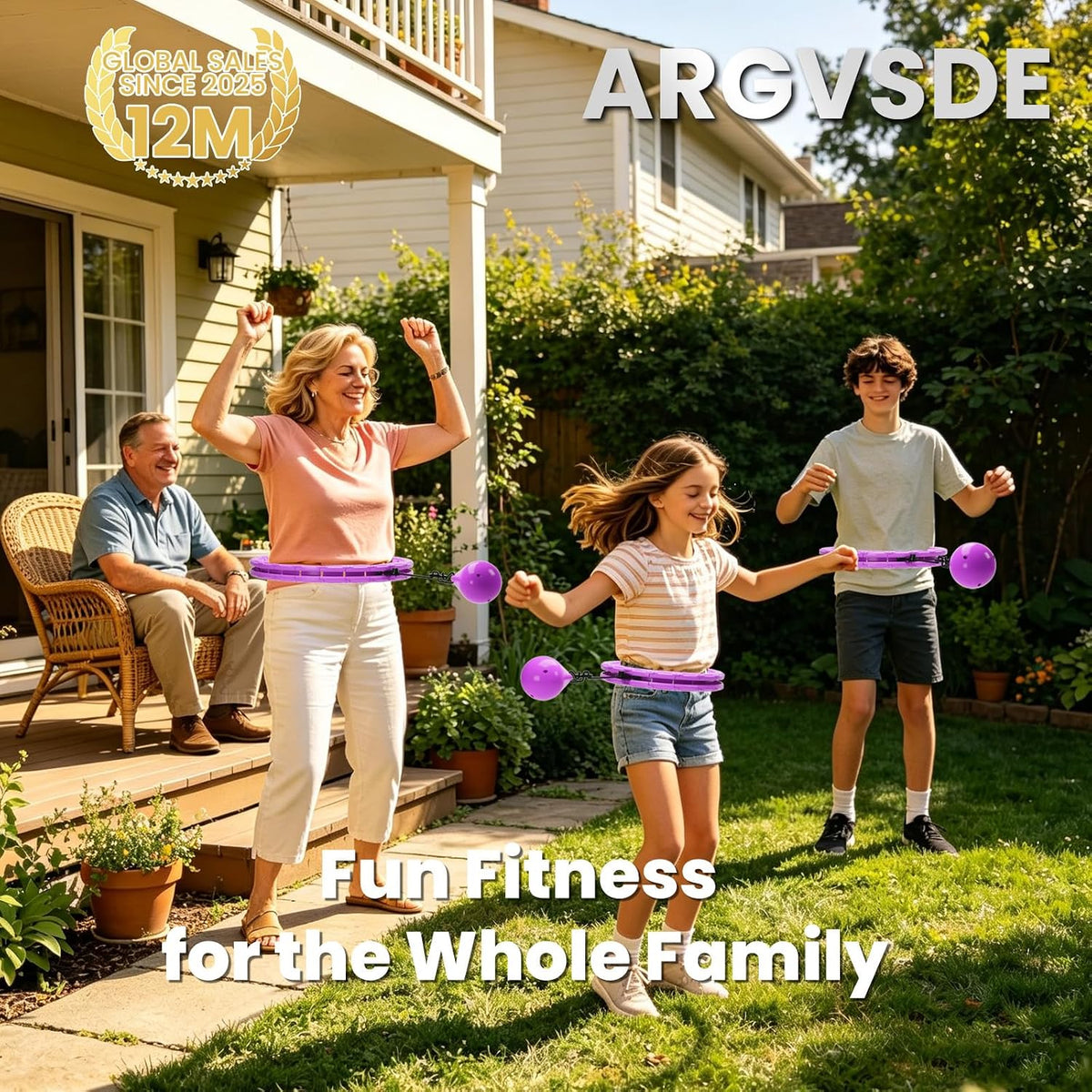 Infinity Hoop,2 en 1 Adjustable Fitness Hoop para Women Beginners