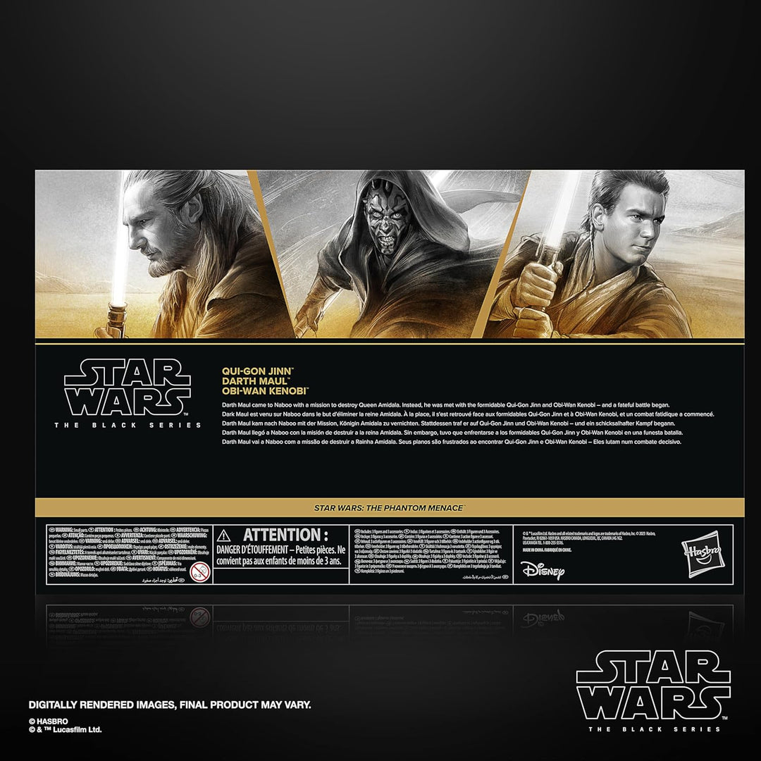 Star Wars The Black Series Qui-Gon Jinn, Darth Maul, OBI-Wan Kenobi...