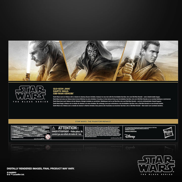 Star Wars The Black Series Qui-Gon Jinn, Darth Maul, OBI-Wan Kenobi...