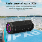 Oraolo Altavoz Bluetooth, sonido estéreo de 50 W para exteriores, altavoz impermeable IPX6, tiempo de reproducción de 28 horas, emparejamiento TWS, micrófono integrado, Bluetooth 5.4